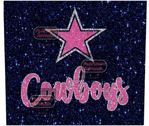 Dallas Cowboys Png Sublimation Design Pink Glitter Digital Etsy