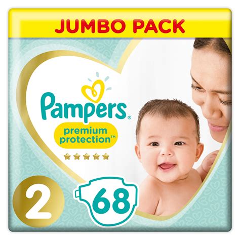 Pampers Premium Protection Size 2 68 Nappies 4 8kg Jumbo Pack Baby