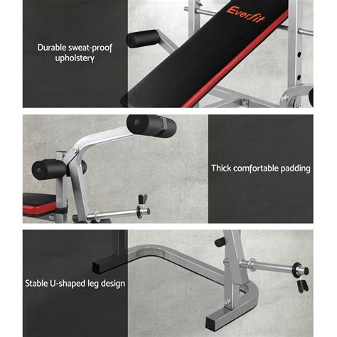 Buy Everfit Multi Station Weight Bench Press Weights Equipment Set Home