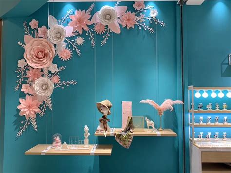 Free Standing Giant Paper Flower Window Display Spring Etsy Paper