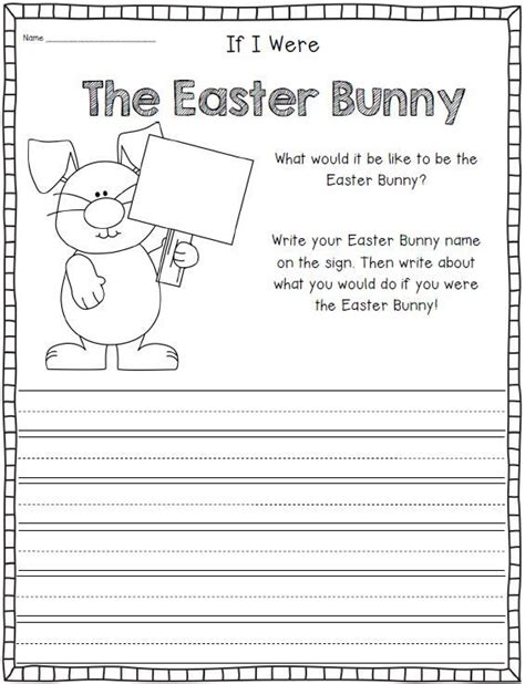 These creative writing prompts are a fun easter activity. Eggcellent Easter Writing & Literacy Activities | Easter, Kindergarten worksheets, Writing ...