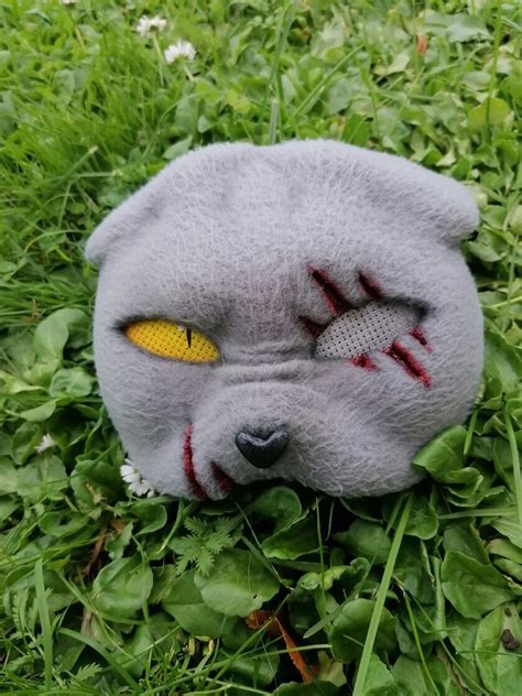 Angry Grey Cat Therian Mask . Modified Therian Mask. Therian Gear