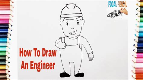 How To Draw An Engineer Step By Step Drawing Tutorial Youtube