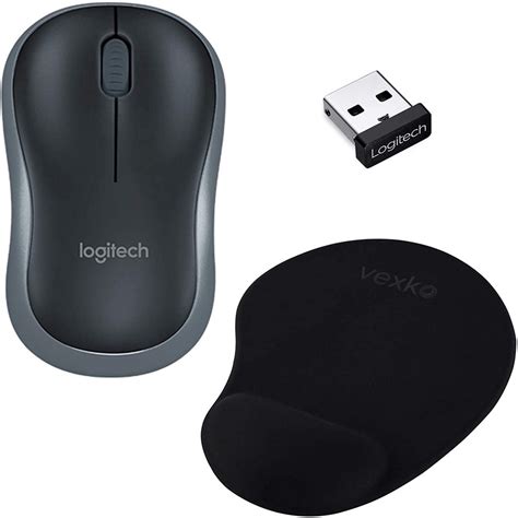 Bundle Logitech Wireless Mouse M185 Nano Usb Unifying Receiver