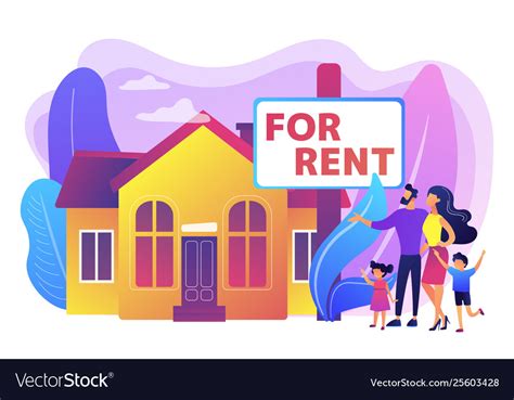 House For Rent Concept Royalty Free Vector Image