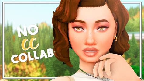 The Sims 4 No Cc Sim 🌱 Cas Collab With Averza 🤎 Youtube