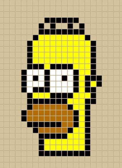 Pixel Art Simpsons Easy
