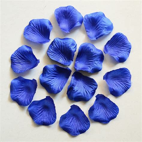 Royal Blue Silk Petals Bulk Rose Petals Blue Wedding Petals Etsy