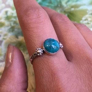 Turquoises Ring December Birthstone Ring Mothers Ring Etsy