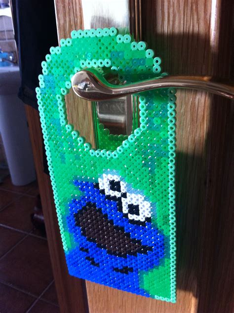 Cookie Monster Door Hanger Hama Perler Beads By Beatriz Sales Almazán