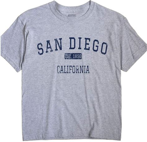 San Diego California T Shirt Est Clothing