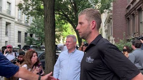 Eric Trump And Wife Lara Leave The House Of His Late Mother Ivana Trump Fox News Video
