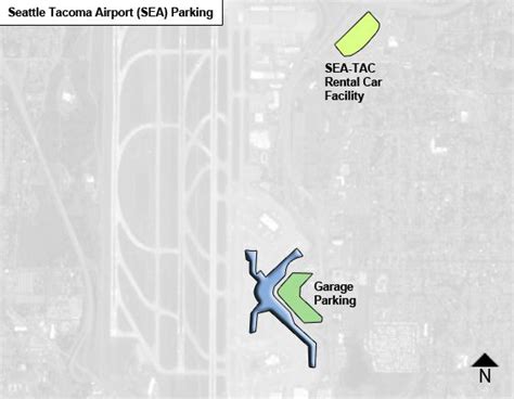 Seattle Tacoma Airport Parking Sea Airport Long Term Parking Rates And Map