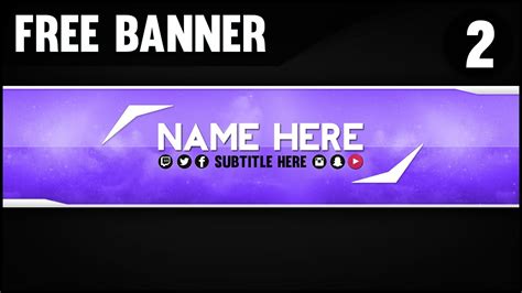 And you don't even need a graphic designer. Free YouTube Banner Template #2 (Folder and .PSD File ...
