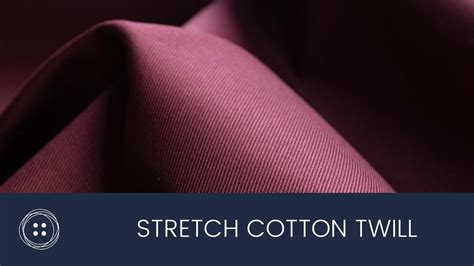 Stretch Cotton Twill Youtube