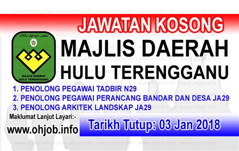 March 28 at 2:10 am ·. Jawatan Kosong MDHT - Majlis Daerah Hulu Terengganu (03 ...
