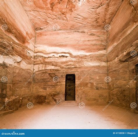 Treasury Temple Inside Detail In Petra Stock Photo Image 4118038