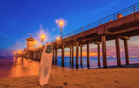 Huntington Beach Pier Sunset Huntington Beach California Flickr