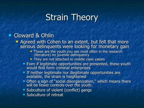 Strain Theories