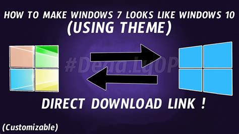 How To Make Windows 7 Look Like Windows 10 Windows 10 Theme For