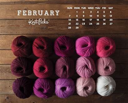 Desktop February Calendar Knitpicks Picks Knitting Knit