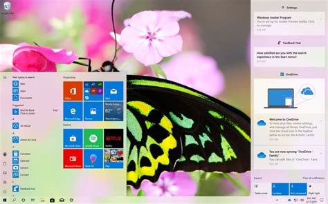 Windows 10 Build 18917 20h1 Start And Action Center Hidden Changes