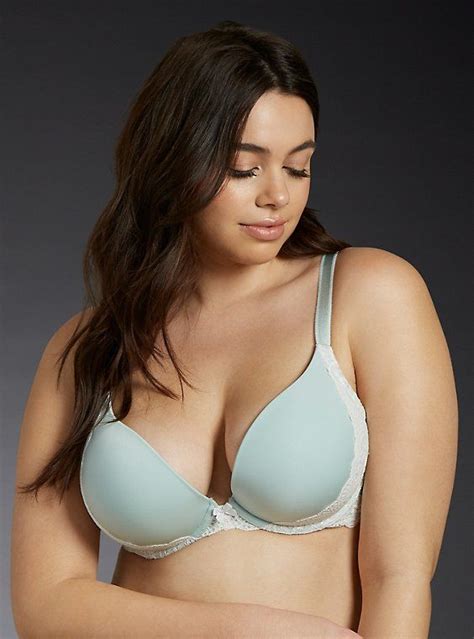 omg this push up plunge bra is such a flirt the silky pistachio microfiber cups have plush