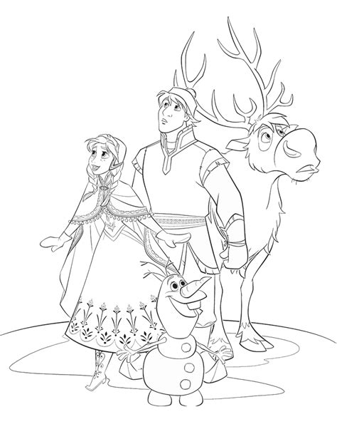 Desenho De Filme Frozen Para Colorir Tudodesenhos