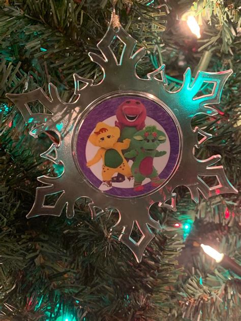 Barney Inspired Personalized Ornament Barney Ornament Etsy