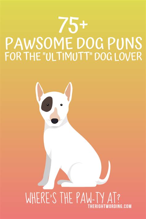 75 Pawsome Dog Puns For The Ultimutt Dog Lover Dog Puns Dog Lover