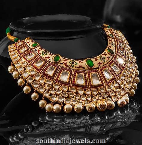 Kundan Choker Necklace From Jcs South India Jewels