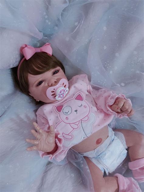 boneca bebê reborn corpo inteiro vinil siliconado elo7