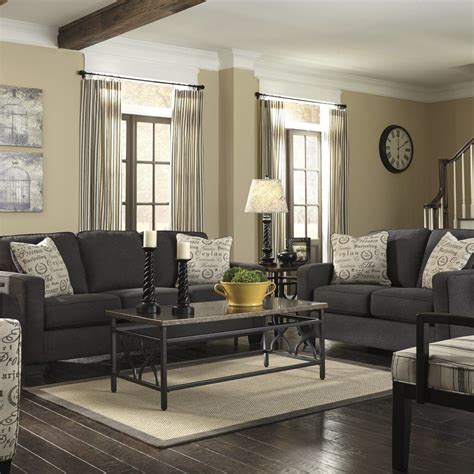 Dark Gray Couch Living Room Ideas Charcoal Living Rooms Grey Paint