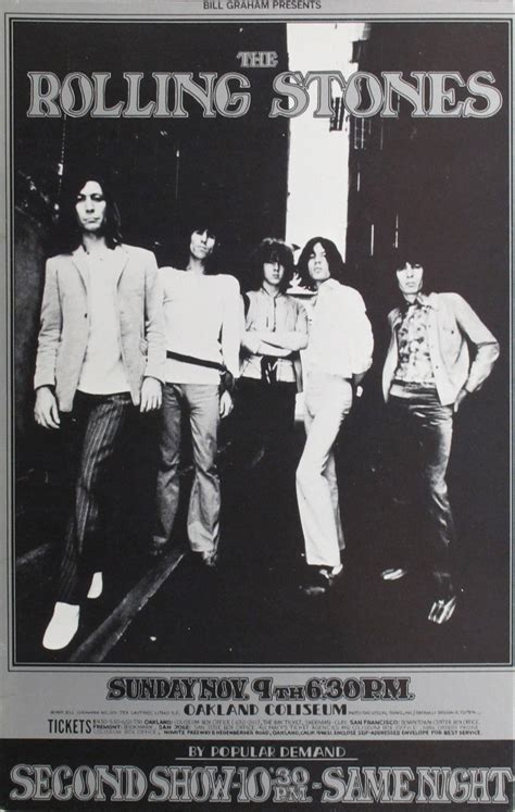 Rolling Stones Original Concert Postcard Limited Runs