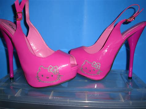 Hello Kitty Pink Womans High Heels Hello Kitty Shoes Hello Kitty Heels Heels