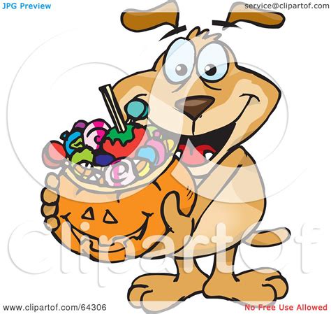 Royalty Free Rf Clipart Illustration Of A Trick Or Treating Sparkey
