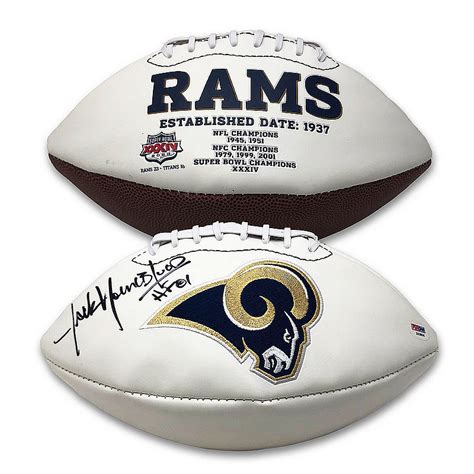Los Angeles Rams Autographed Footballs 100 Authentic Signed Memorabilia
