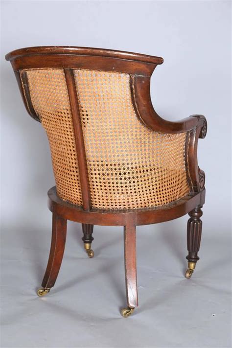 English George Iv Regency Period Mahogany Library Chair At 1stdibs