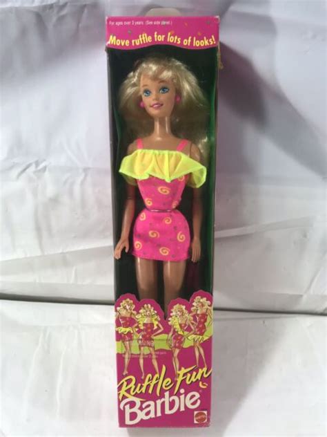 New Ruffle Fun Barbie Doll 1994 Nrfb 12433 Blonde Ebay