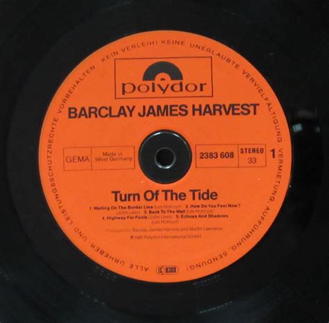 Пластинка Turn Of The Tide Barclay James Harvest Купить Turn Of The