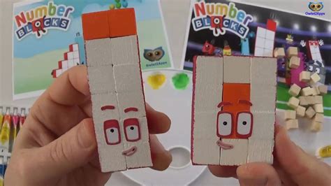 We Made New Numberblocks Figures 11 15 With Wooden Cubes Youtube