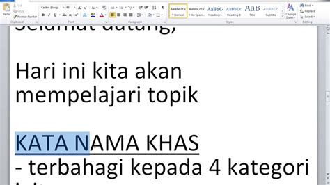 Dikutip dari wikipedia, nomina atau kata benda adalah kelas kata yang menyatakan nama dari seseorang, tempat, atau yamanya juga kata benda, ya tentu saja mengacu kepada sebuah benda baik itu benda hidup ataupun benda. Kata Nama Am Dan Khas Tahun 3