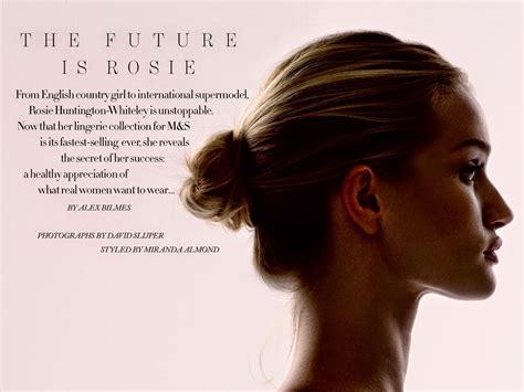 Smartologie Rosie Huntington Whiteley For Harper S Bazaar Uk September