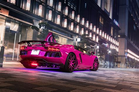 Pink Lamborghini Aventador Turns Heads In Tokyo Carscoops