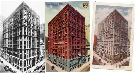 Constructed In 1884 The Home Insurance Building In Chicago Was The