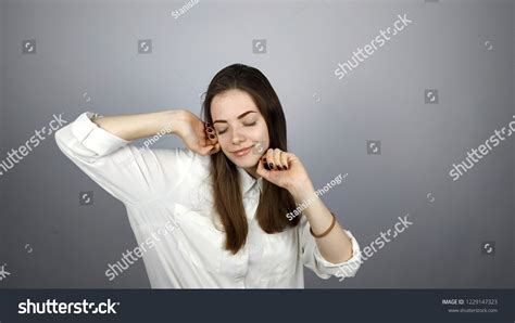 Portrait Young Woman Wants Sleep Stock Photo 1229147323 Shutterstock