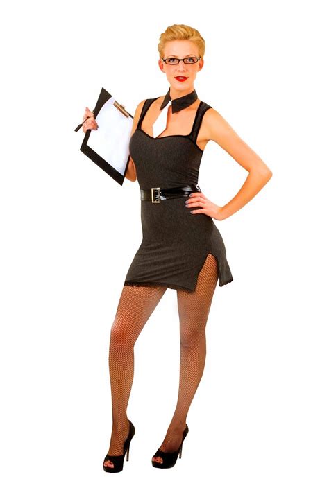 Sexy Ladies Secretary Costume Naughty Hen Party Teacher Fancy Dress