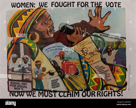 Poster For Womens Rights In South Africa During Apartheid Stock Photo