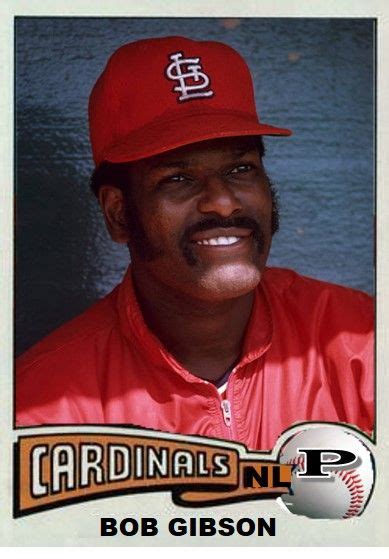 Bob Gibson St Louis Cardinals Old Baseball Cards Bob Gibson