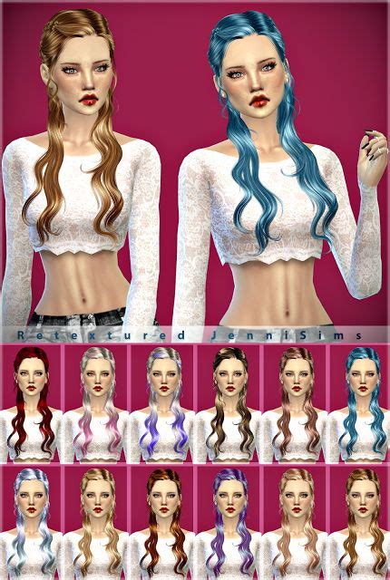 Jenni Sims Newsea Mhysa Hair Retexture Sims Downloads David Sims Best Sims Sims Hair